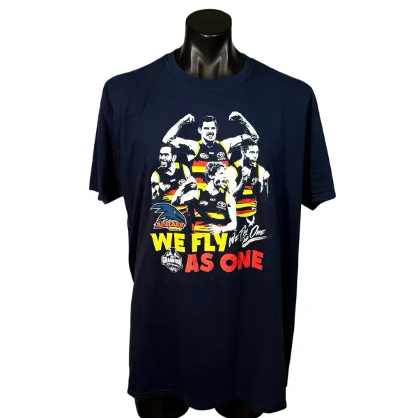 Adelaide Crows 2017 Grand Final T Shirt Mens 2XL Navy We Fly As One AFL Footy