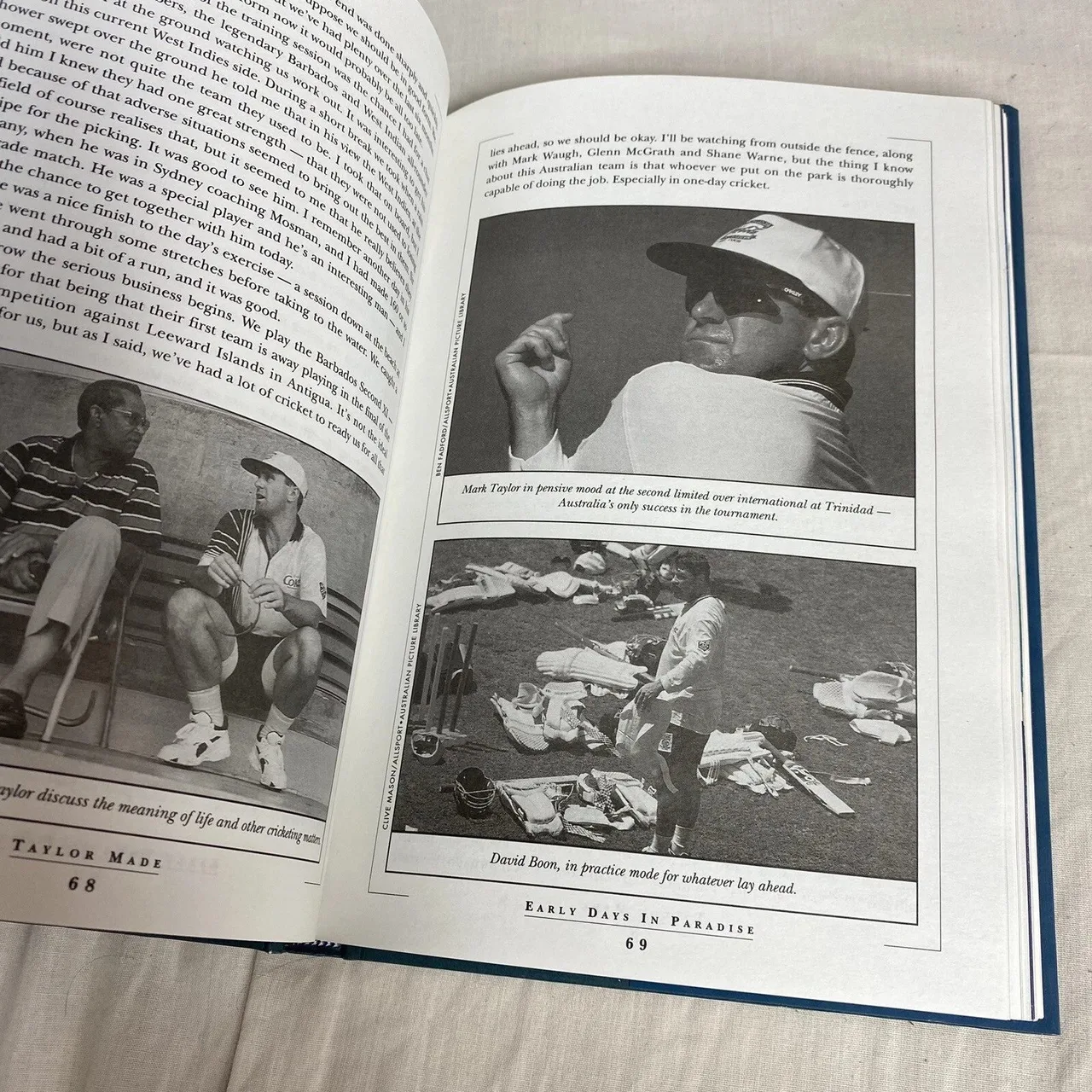 Taylor Made Mark Taylor Hardcover Book 1995 1st Ed Australian Cricket Captain — photo 4