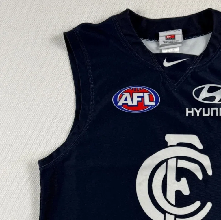 Nike AFL Carlton Blues Guernsey Mens XL Made In Australia Hyundai Mars — photo 5