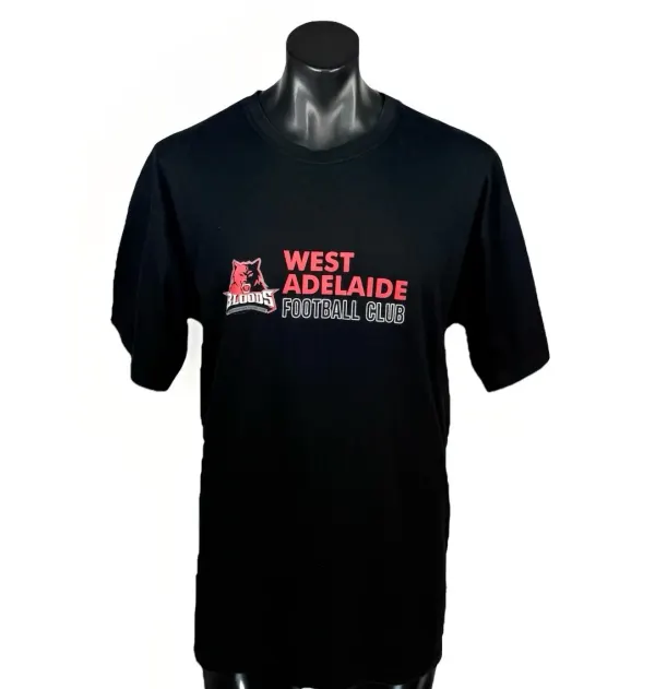 West Adelaide Football Club Bloods T-Shirt Mens 3XL SANFL Ramo Black SANFL