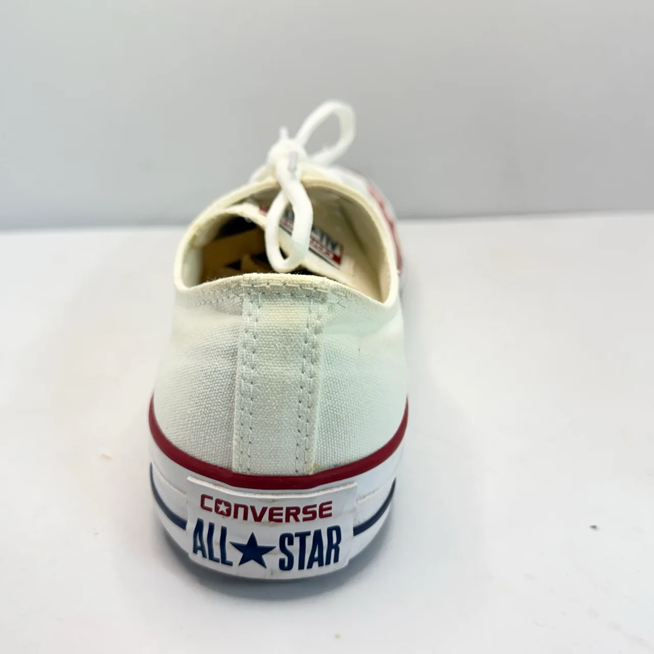Converse Chuck Taylor All Star Low Top White Canvas Sneakers Unisex US 11/13 — photo 10