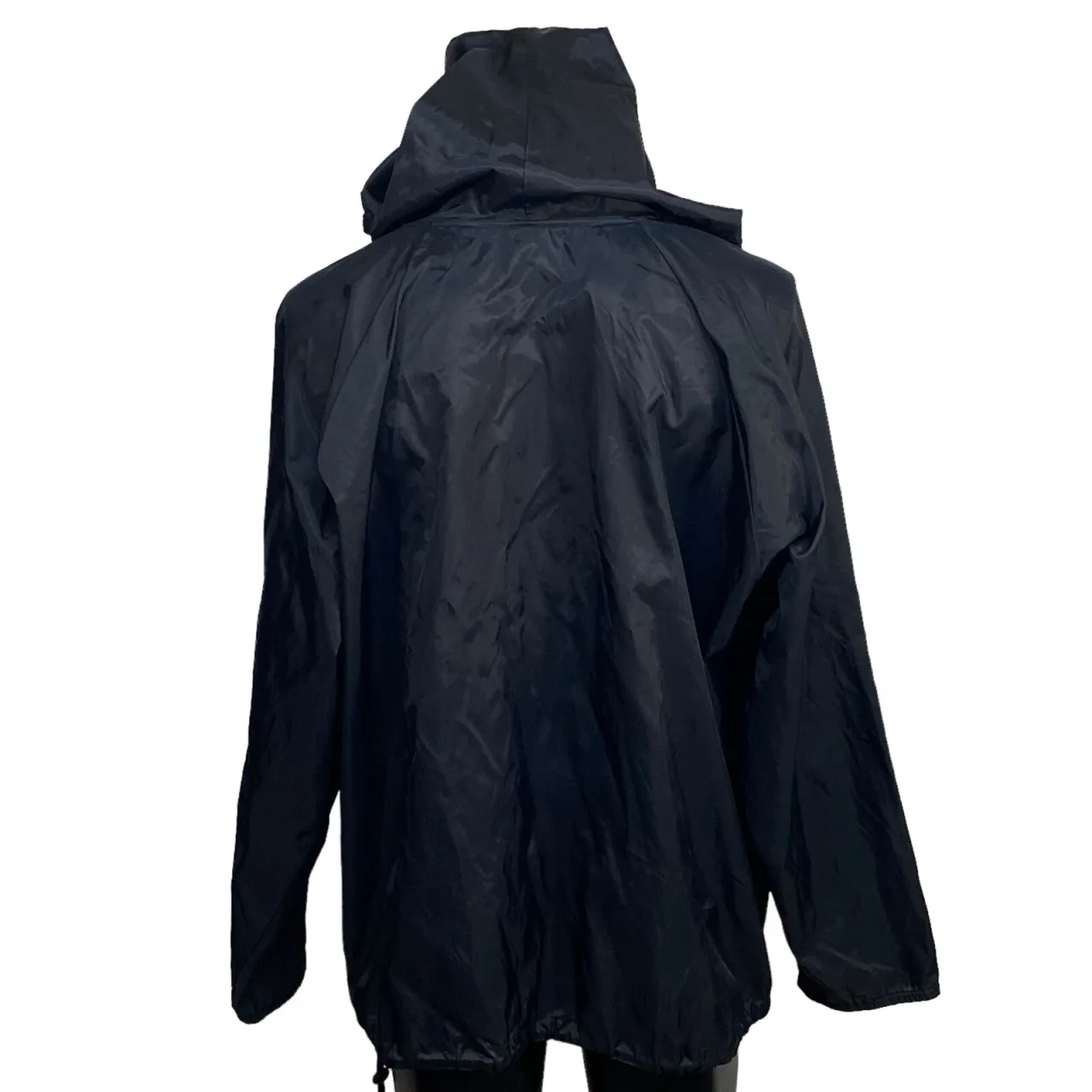 Vintage Port Adelaide Power AFL Mens 1/2 Zip Anorak Jacket Black Oversized — photo 2