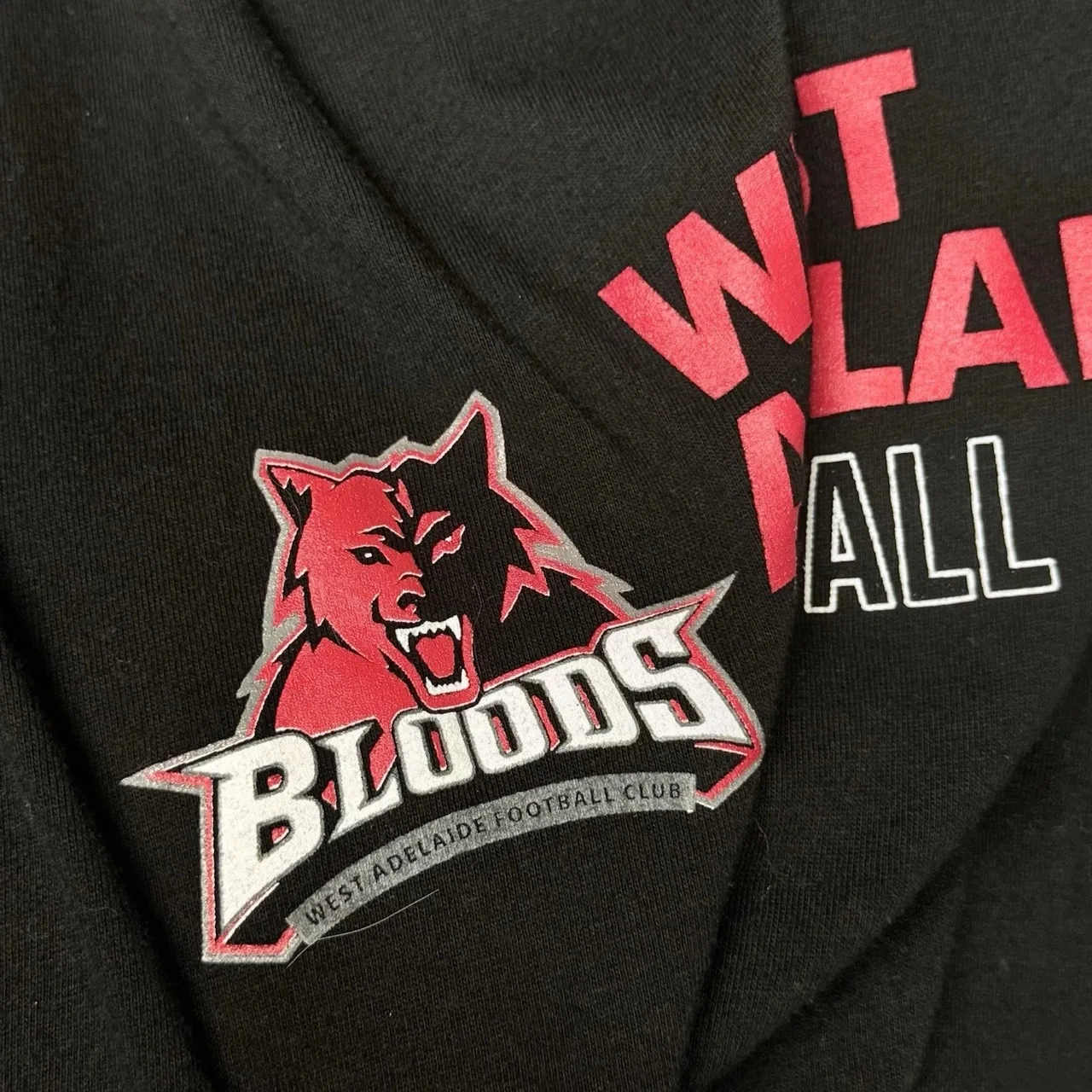 West Adelaide Football Club Bloods T-Shirt Mens 3XL SANFL Ramo Black SANFL — photo 4