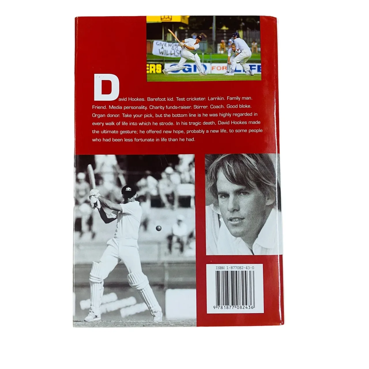 Remembering Hookesy David Hookes Hardcover Book 2004 Aussie Cricket Sports — photo 2