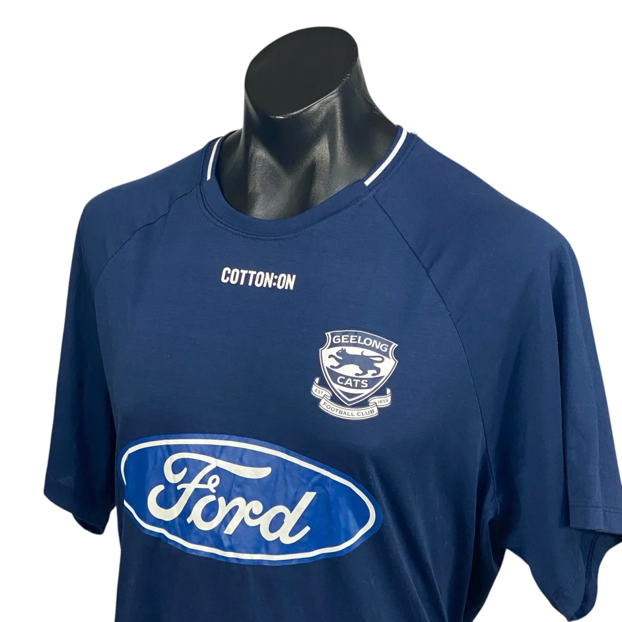 Geelong Cats T-Shirt Mens 3XL Navy Blue Cotton On Official AFL Training Tee — photo 7