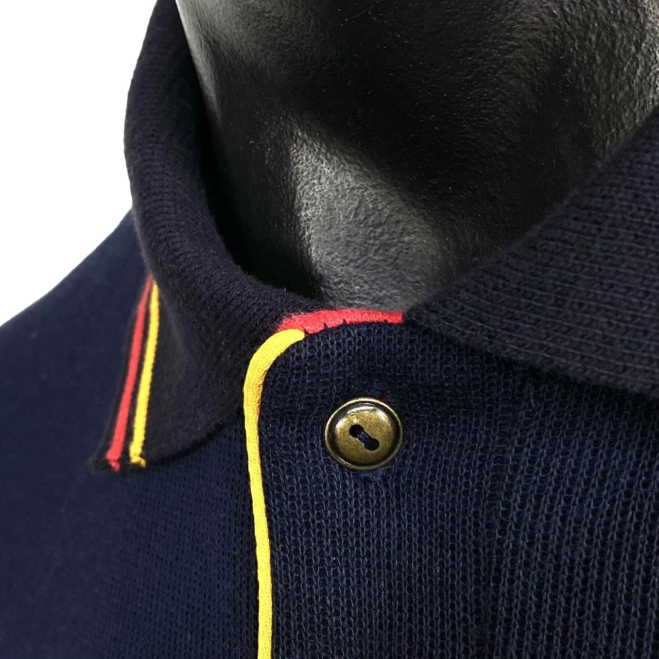 Vintage 90's Adelaide Crows Long Sleeve Knit Polo Shirt Mens L Captains Club — photo 8