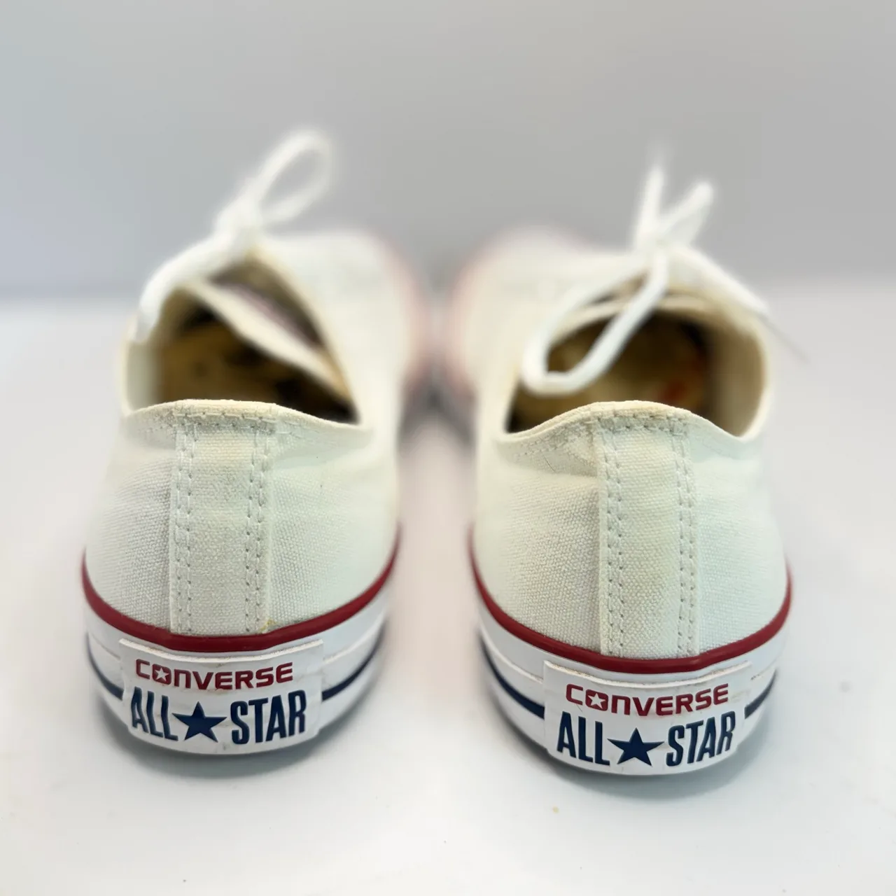 Converse Chuck Taylor All Star Low Top White Canvas Sneakers Unisex US 11/13 — photo 2