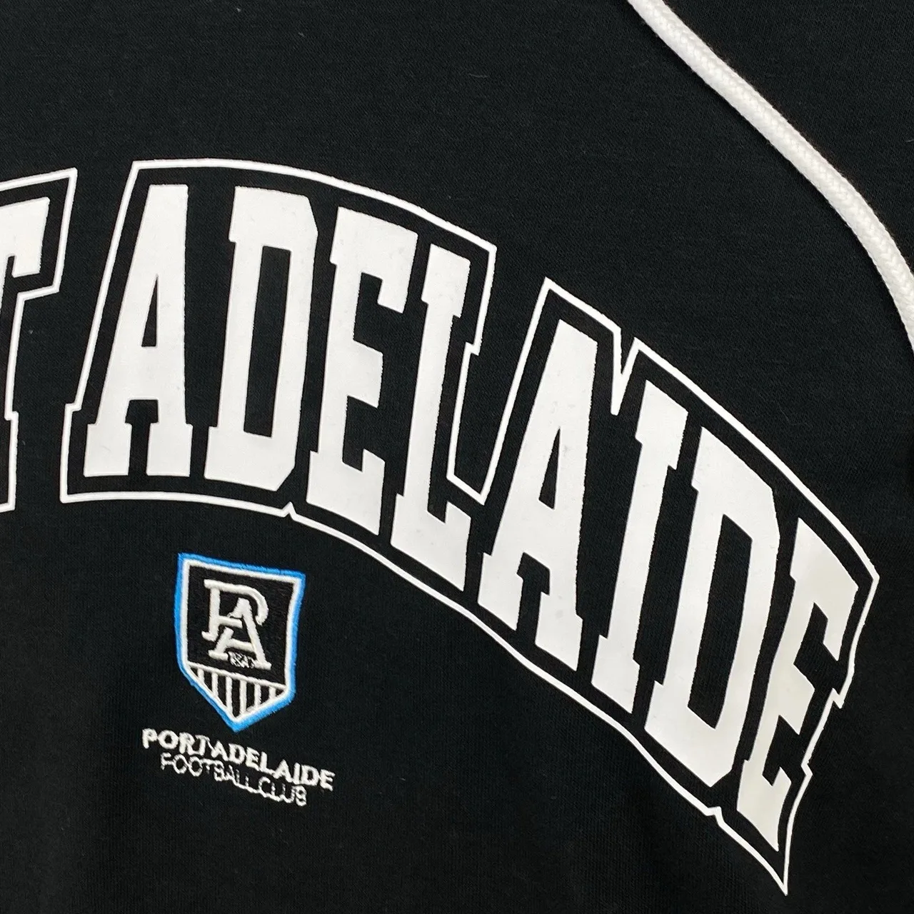 Port Adelaide Power AFL Mens Hoodie Jumper Black Teal Size L Football — photo 5