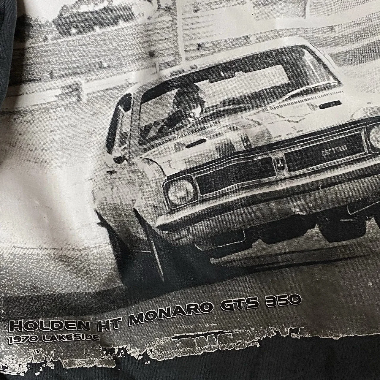 Holden Final Roar T Shirt Mens Large Black HT Monaro GTS 350 1970 Lakeside — photo 8