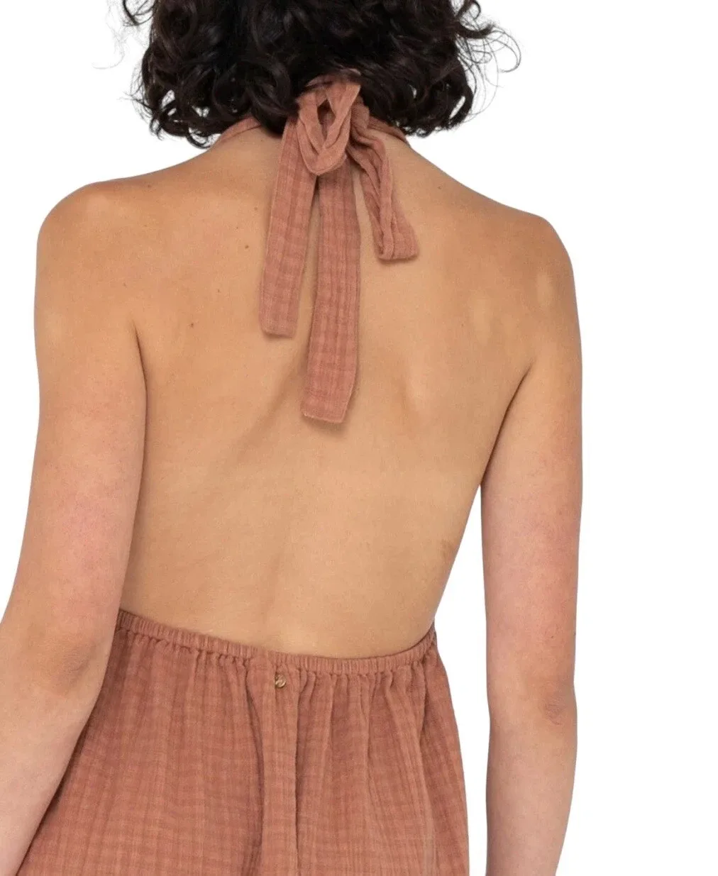 Rusty Womens Sundowner Mini Dress Size 10 Terracotta Halter Neck Sun Dress NWT — photo 5