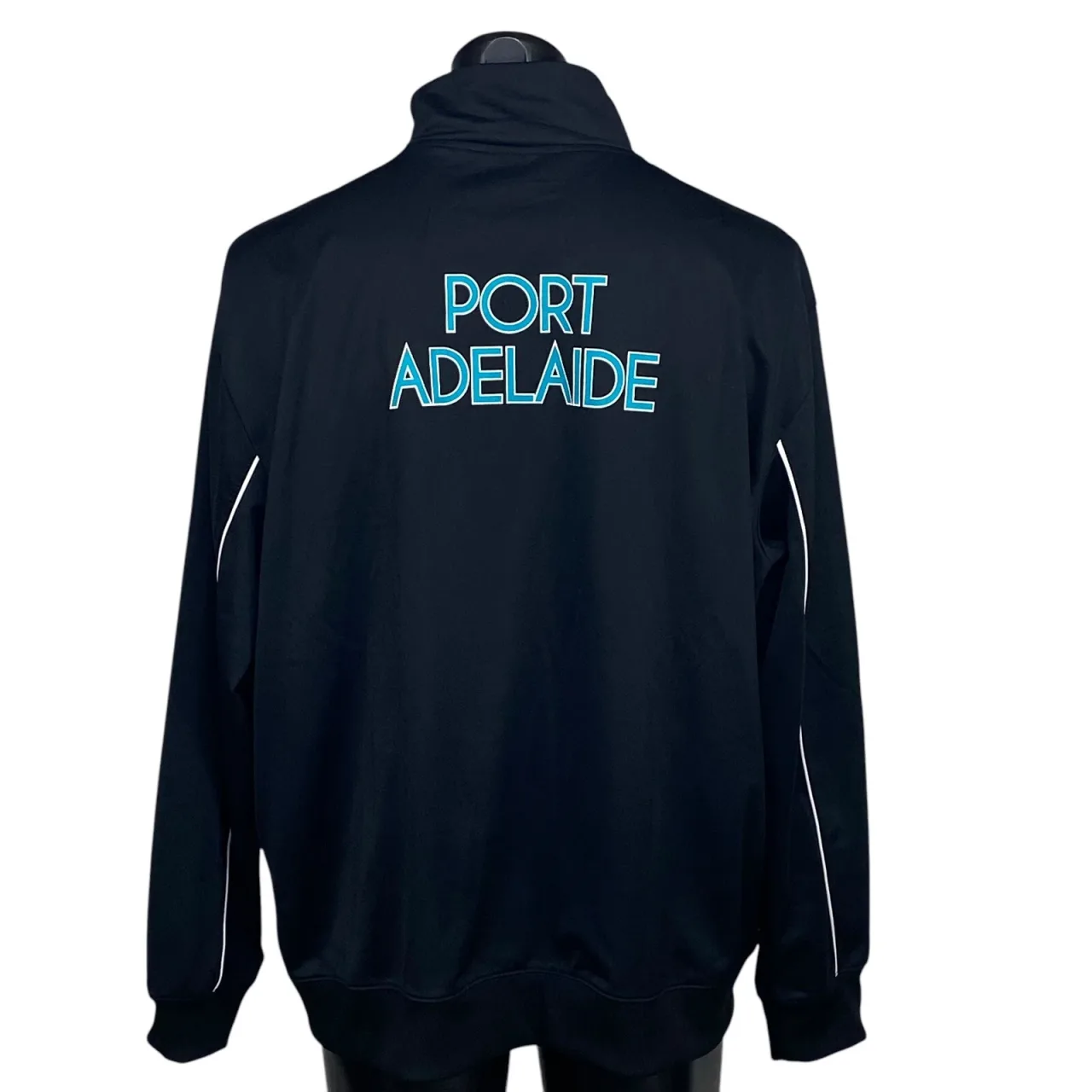 Port Adelaide Power Track Jacket Mens XXL Vintage AFL Full Zip Black Teal — photo 2