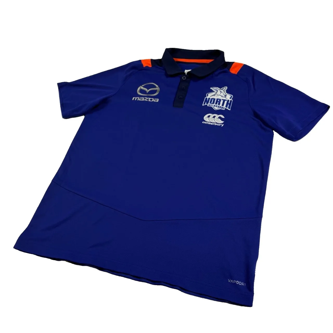 North Melbourne AFL Polo Shirt Large Mens Blue 2018 On-Field Gear Canterbury — photo 7