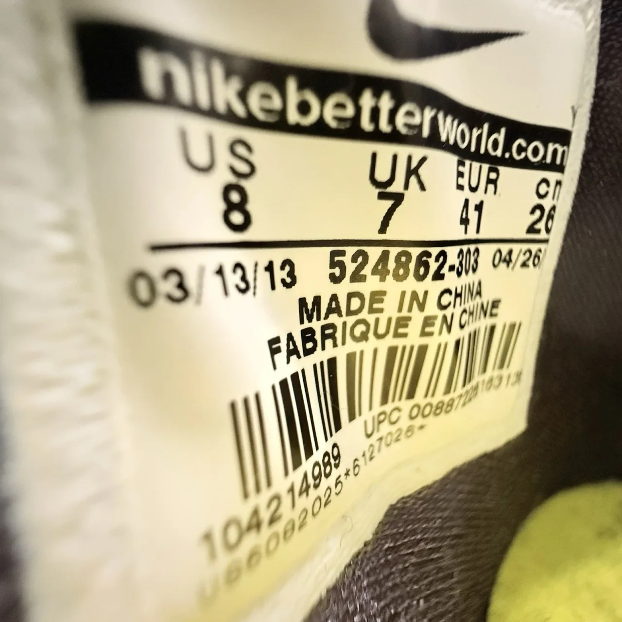 NIKE Air Max Hyperposite Men's US8 UK7 Tropical Teal Yellow — photo 8