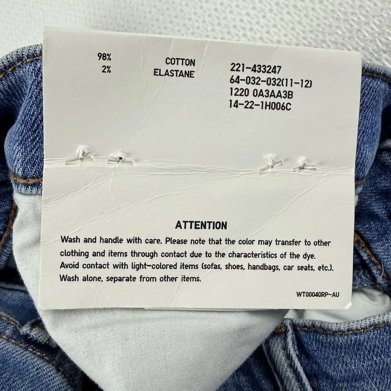 Uniqlo Womens Slim Straight High-Rise Denim Jeans 32x32 Blue Kaihara Fabric NWT – photo 7