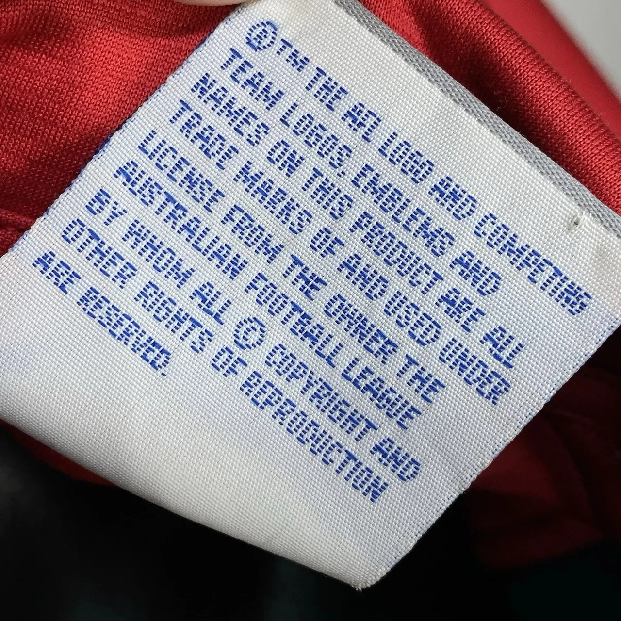 Melbourne Football Club AFL Team Polo Shirt Mens XL Reebok On-Field Red Navy — photo 9