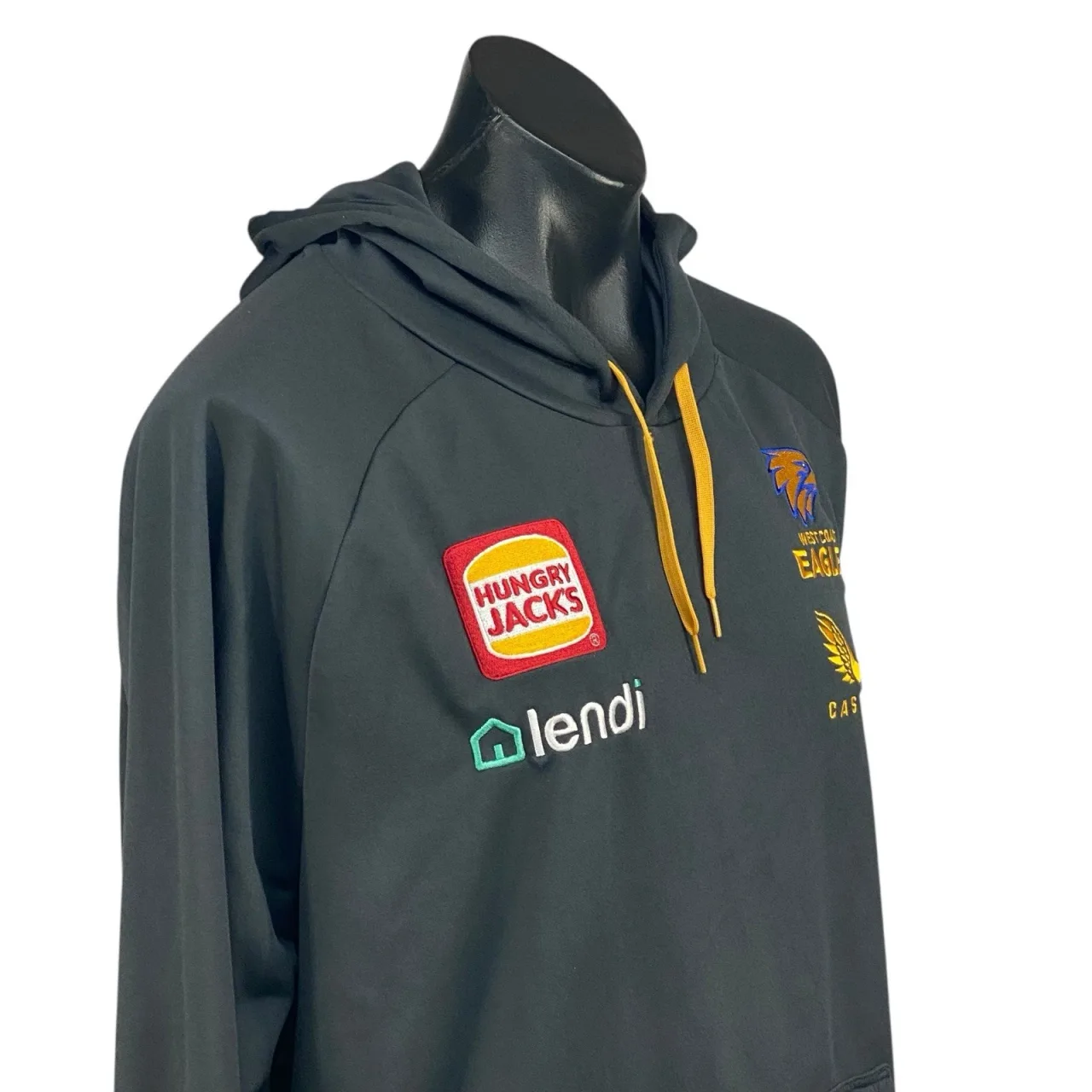 West Coast Eagles AFL Castore Mens Hoodie Jumper Size 3XL Grey Hungry Jacks — photo 5