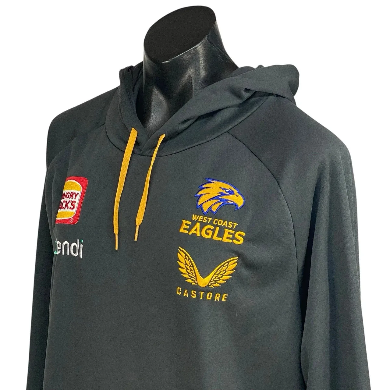 West Coast Eagles AFL Castore Mens Hoodie Jumper Size 3XL Grey Hungry Jacks — photo 4