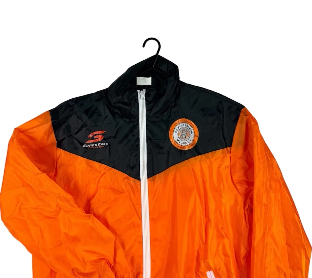 Coopers Mild Ale V8 Supercars Official Beer Windbreaker Jacket Mens XL Orange — photo 5