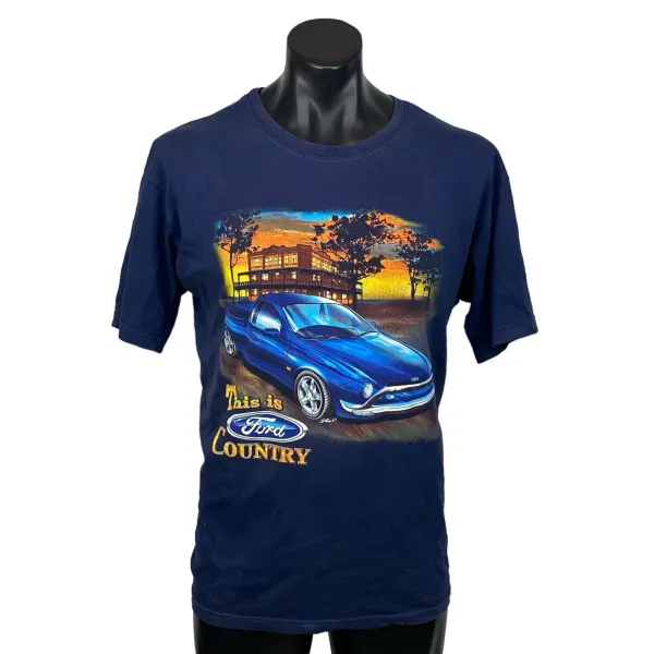 Vintage Ford Country Falcon Ute T Shirt Mens XL Navy Blue This is Ford Country