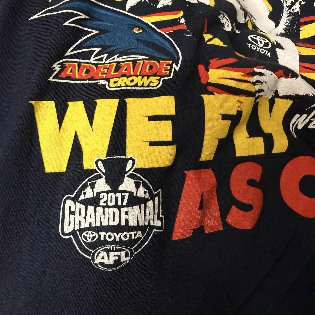 Adelaide Crows 2017 Grand Final T Shirt Mens 2XL Navy We Fly As One AFL Footy — photo 7