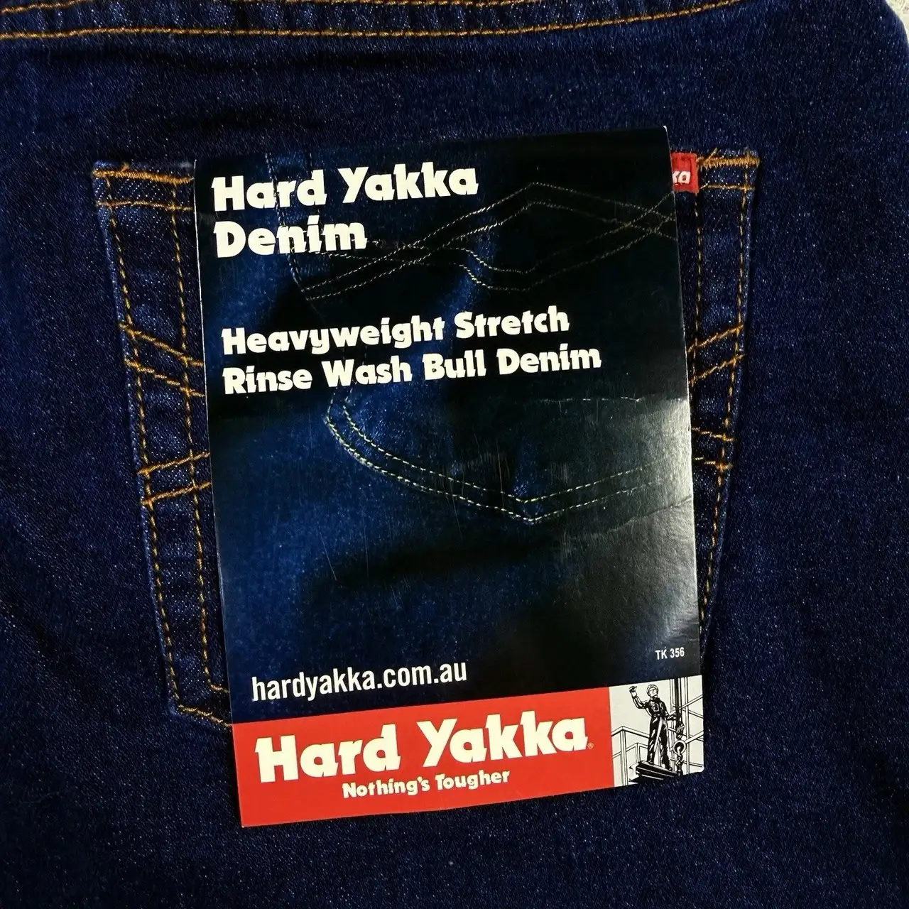 Hard Yakka Denim Work Jeans Mens Size 77R W30 Navy – photo 4