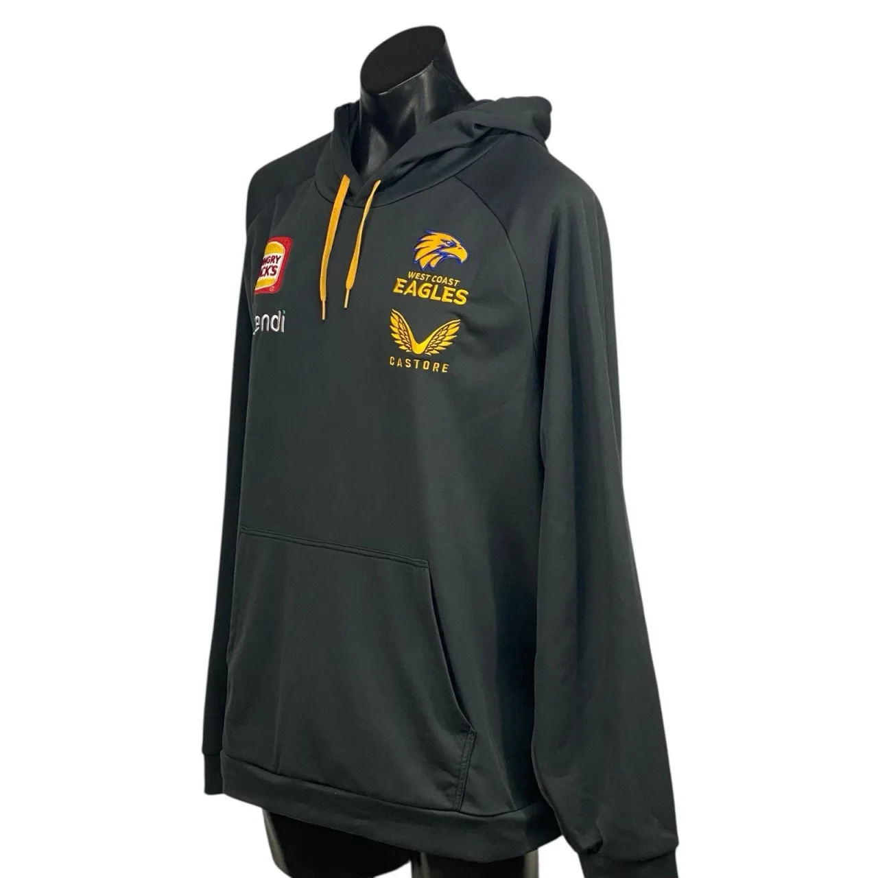 West Coast Eagles AFL Castore Mens Hoodie Jumper Size 3XL Grey Hungry Jacks — photo 10