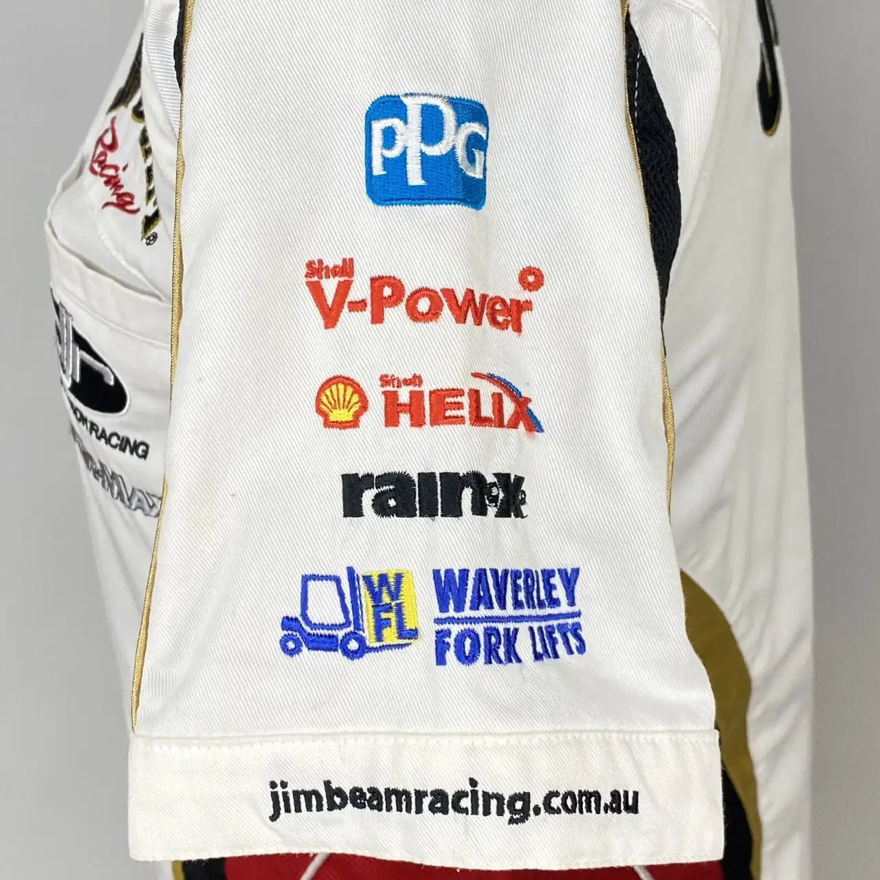 DJR Shell Jim Beam Racing Shirt Dick Johnson White Size XS – photo 11