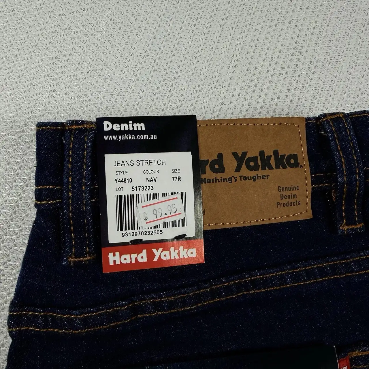 Hard Yakka Denim Work Jeans Mens Size 77R W30 Navy – photo 7