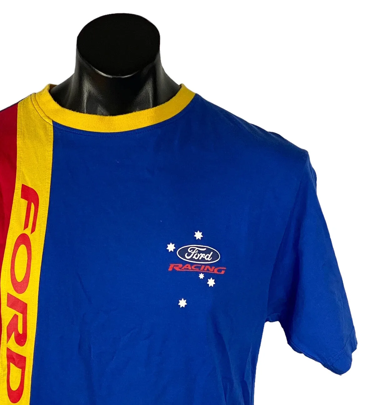 VTG Ford Racing T Shirt Mens Large L Blue Red Yellow Southern Cross V8 Supercars — photo 4