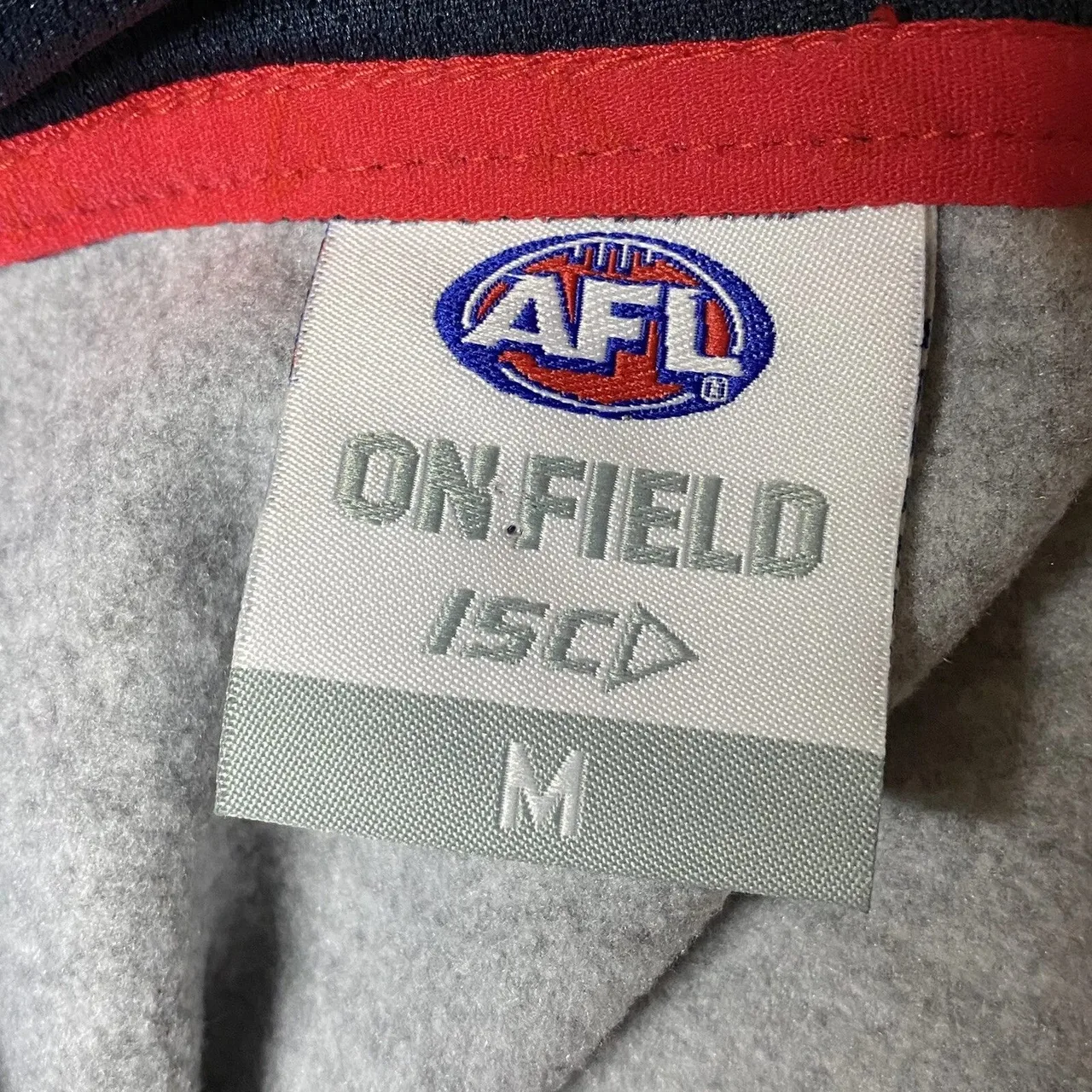 Adelaide Crows AFL ISC On Field Mens Full Zip Hoodie Size M Navy Red Toyota — photo 6