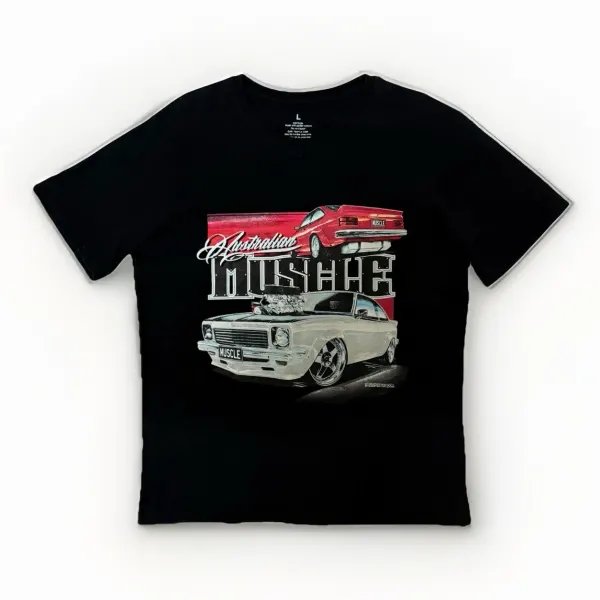 Australian Muscle Car T Shirt Mens Size Large Black Holden Torana LH LX Hatch