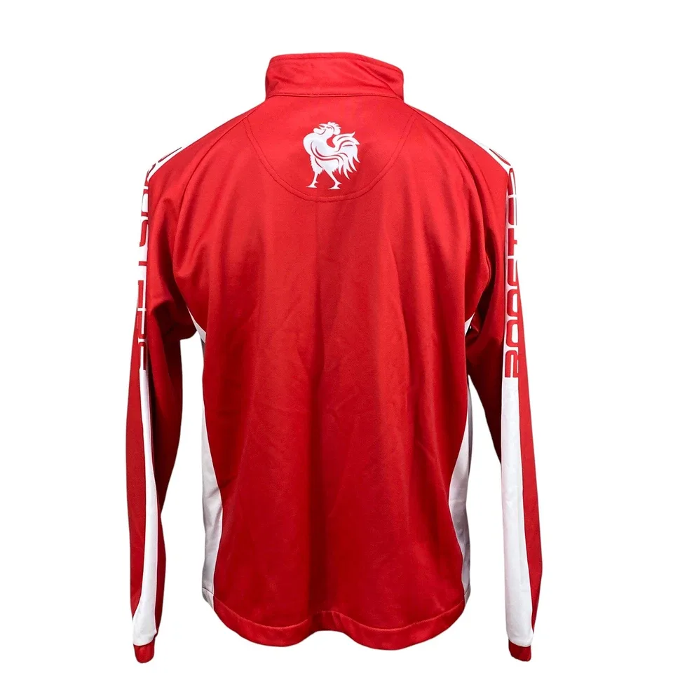 North Adelaide Football Club Track Jacket M Red SANFL Roosters Nelson Teamwear — photo 9