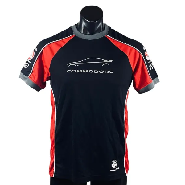 Holden Commodore SS V8 Mens Small Graphic T Shirt Black Red V8 Supercars Promo