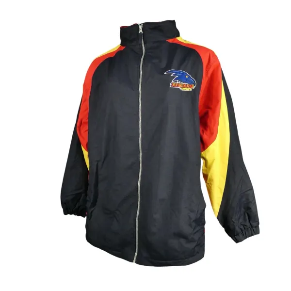 Vintage Official AFL Adelaide Crows Full Zip Jacket Medium Oversized Retro 90s