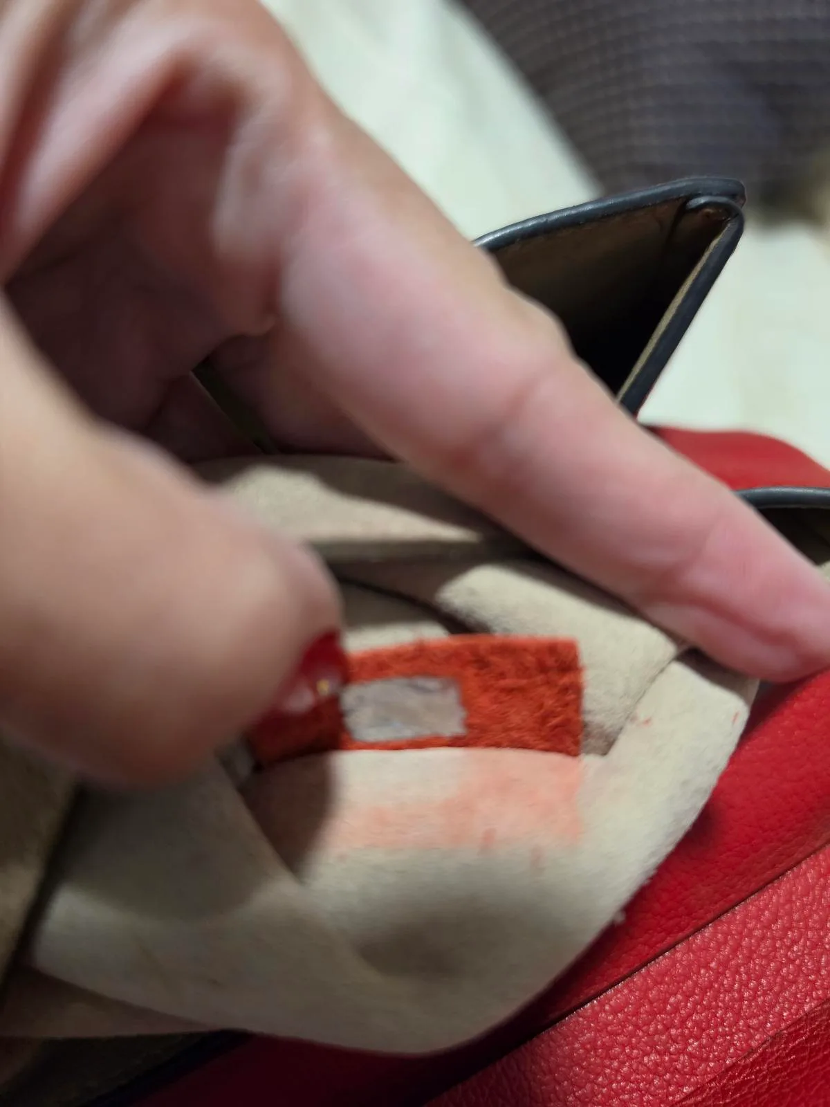 ❤️ CHLOÉ Red Leather Crossbody Bag – photo 3