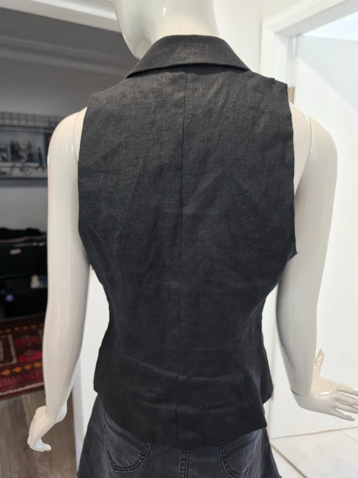 Nude Lucy Women's Black Waistcoats-vests – photo 4