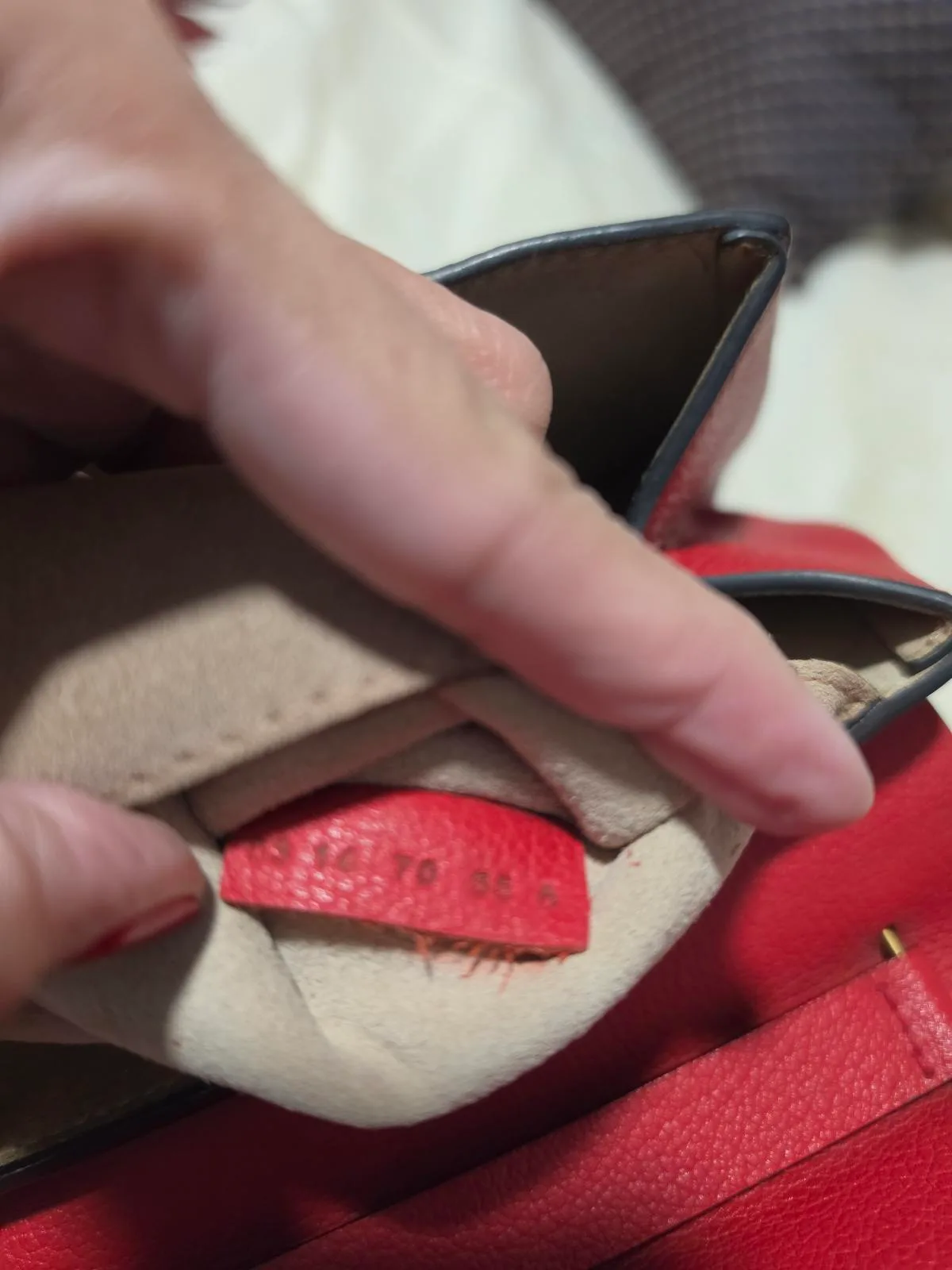 ❤️ CHLOÉ Red Leather Crossbody Bag – photo 4