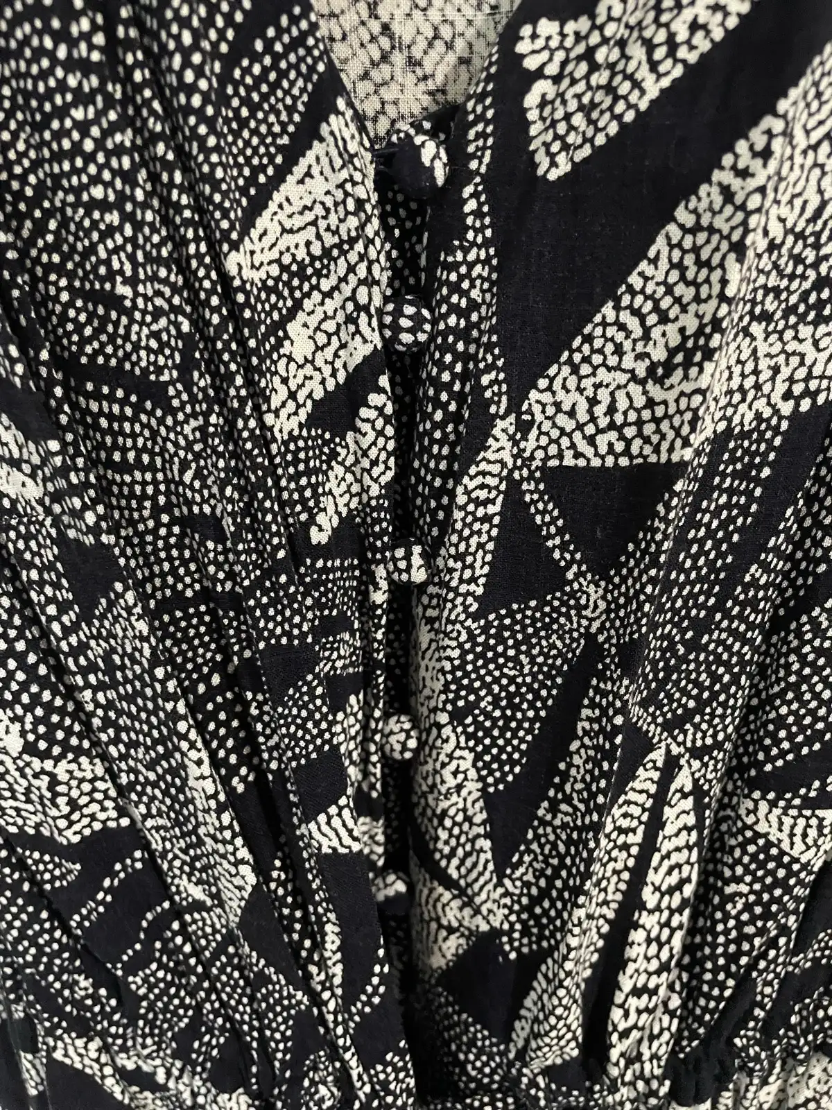 Beach Cover-up Dress Navy/White Lead Print Size 14/16 – photo 5