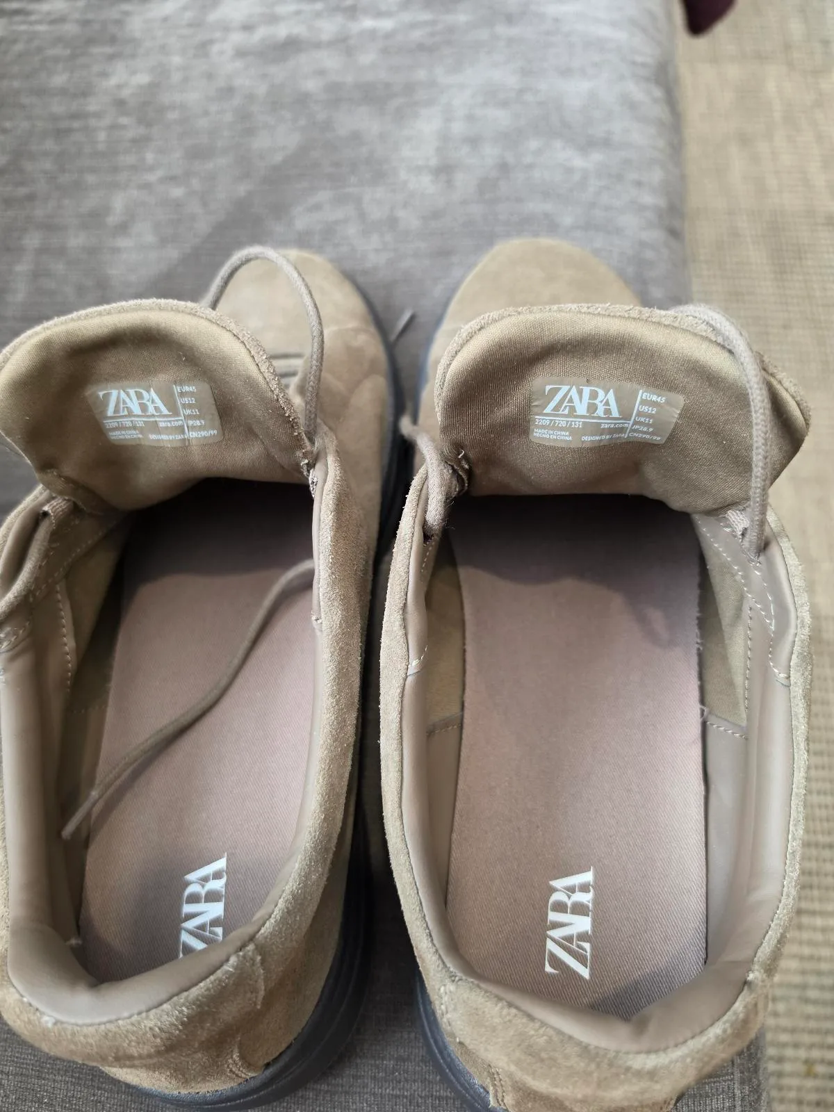 Mens suede sneakers ZARA — photo 4