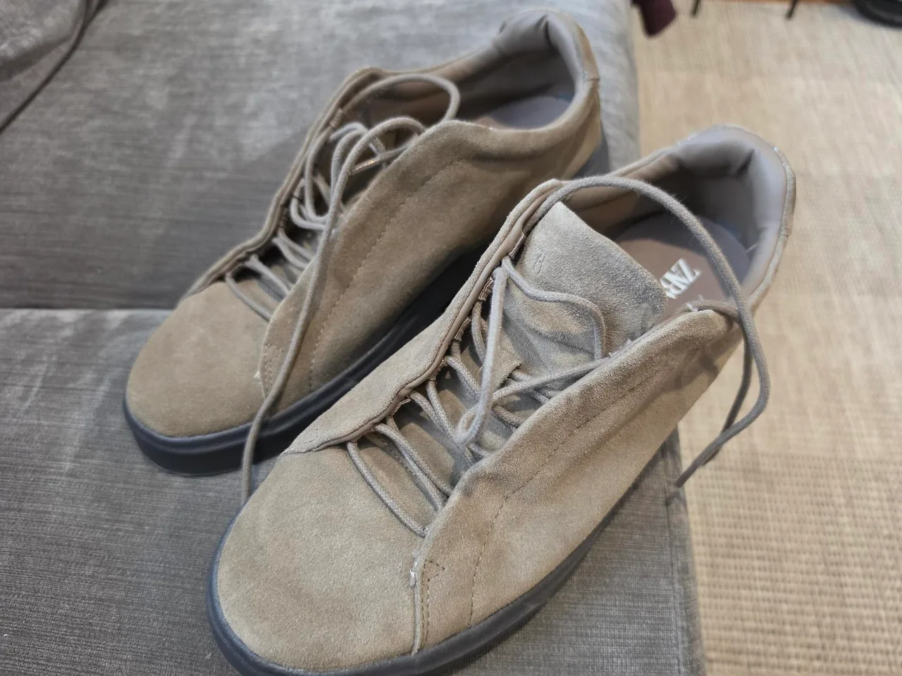 Mens suede sneakers ZARA — photo 3