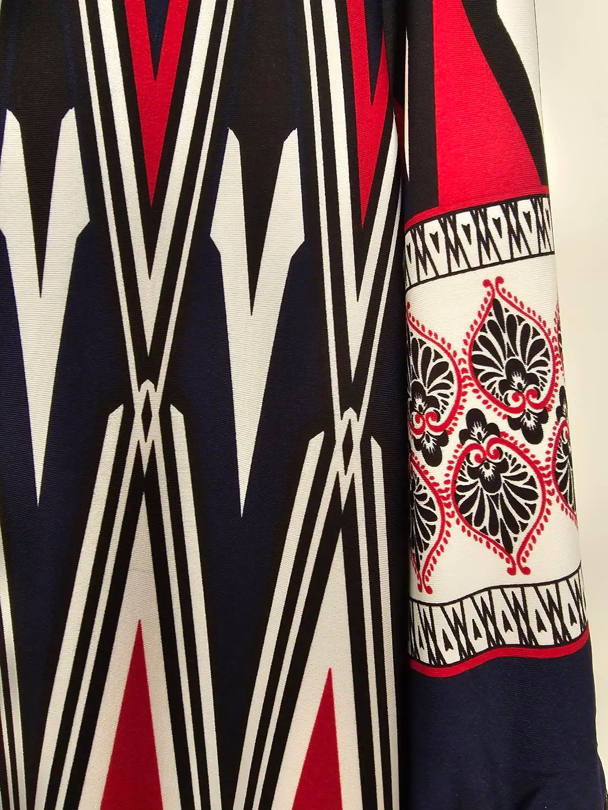 Caroline Morgan Geometric Print Knee-Length Dress | Size 10 – photo 7