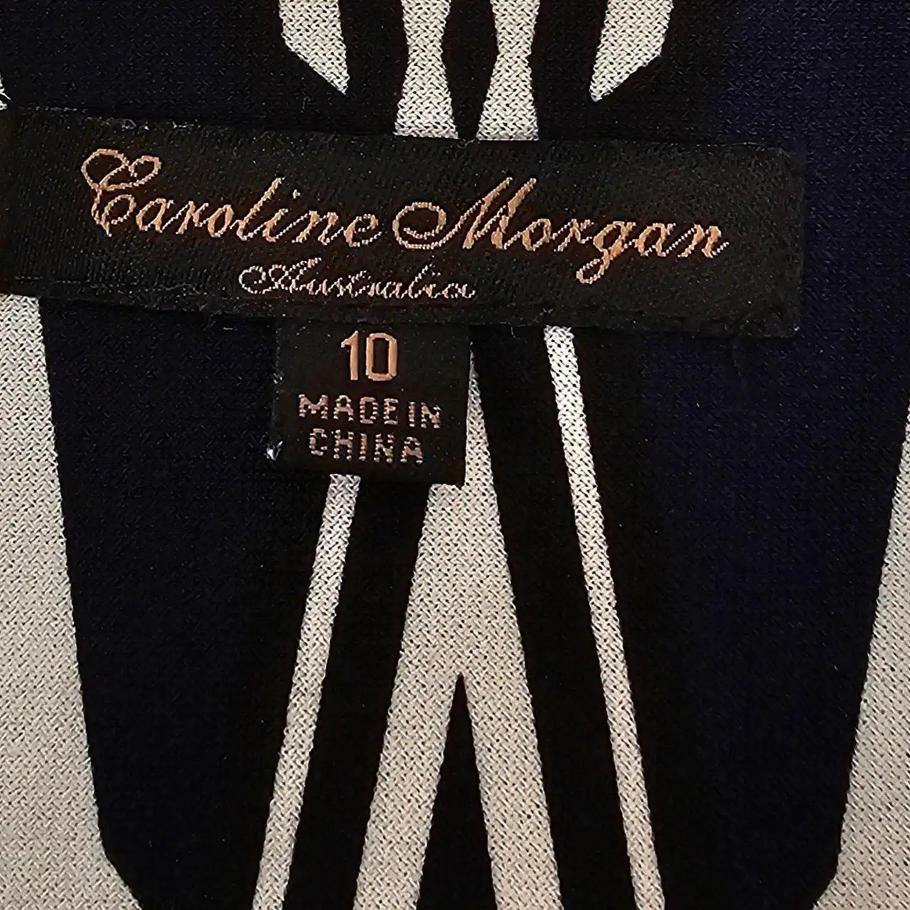 Caroline Morgan Geometric Print Knee-Length Dress | Size 10 – photo 6