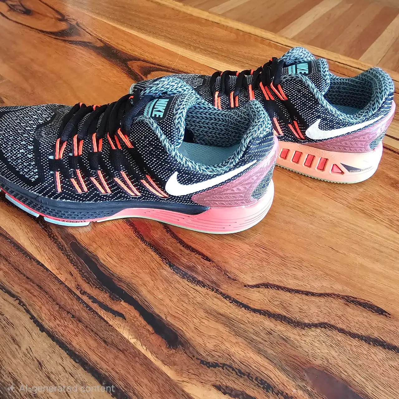 Nike Air Zoom Odyssey Running Shoes – Black/Orange/Grey Size 8 – photo 2