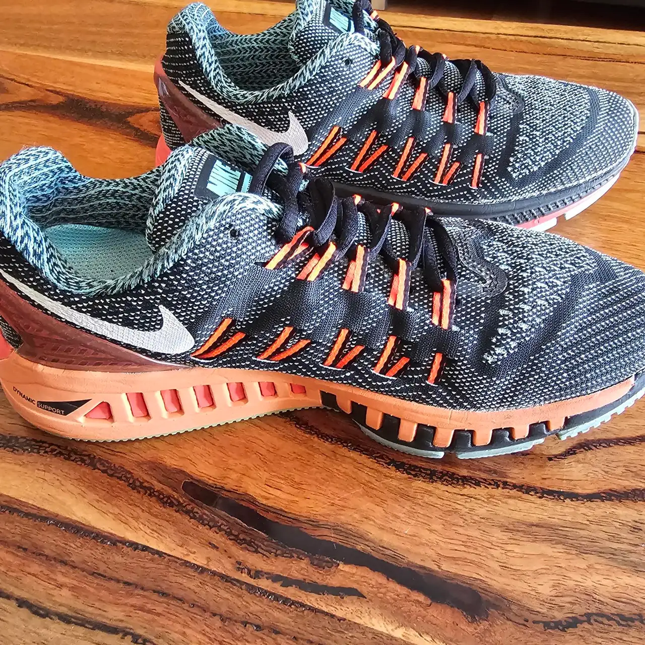 Nike Air Zoom Odyssey Running Shoes – Black/Orange/Grey Size 8 – photo 3