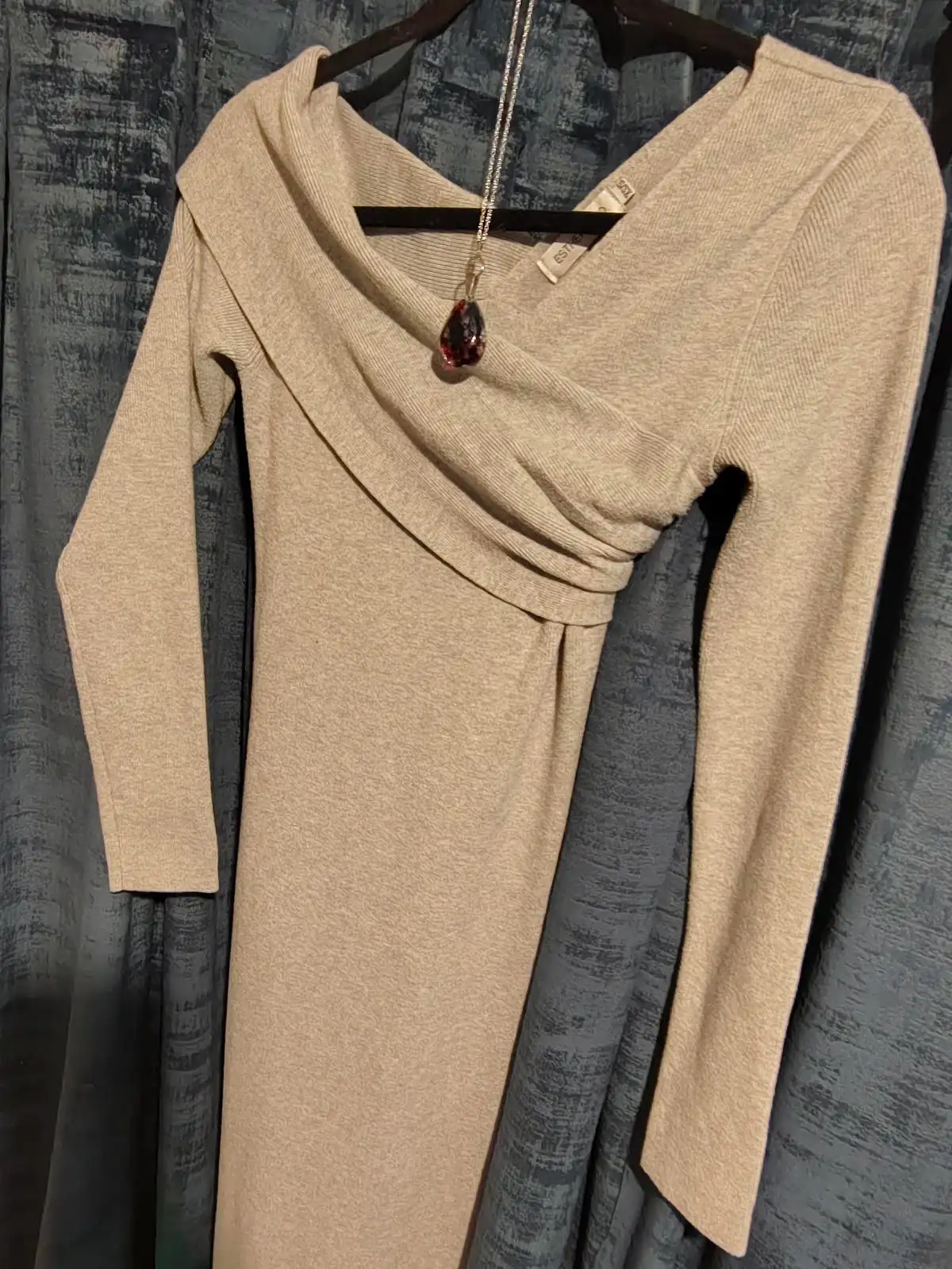 Esther &CO cowl neck knit midi dress. SizeXXS/XS – photo 3