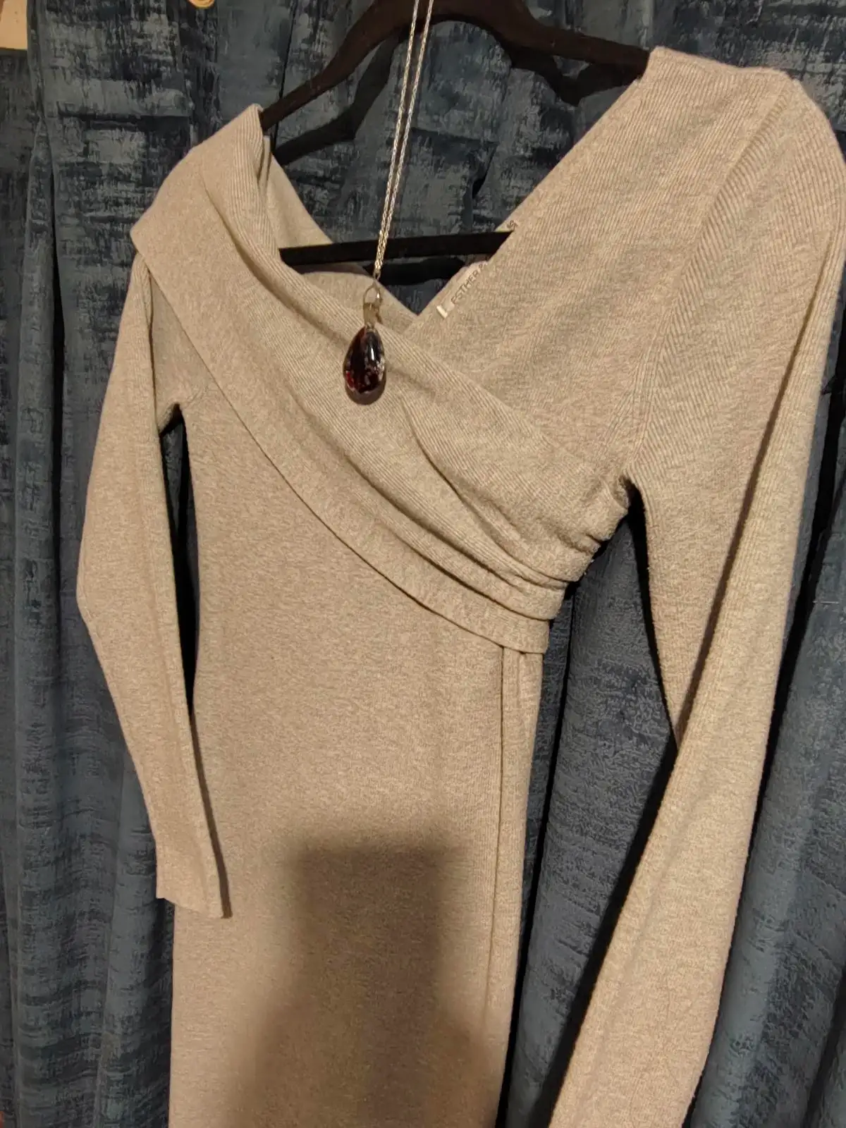 Esther &CO cowl neck knit midi dress. SizeXXS/XS – photo 5