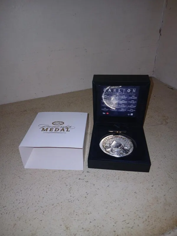 Carlton blues premiership medal new