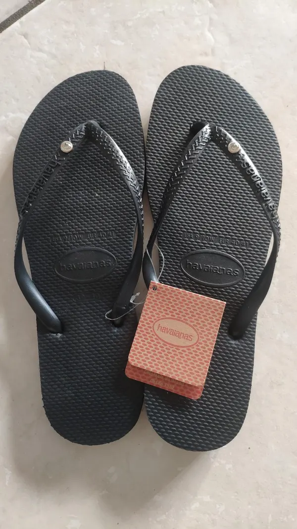 Diamond Pin Havaianas slim strap flipflops