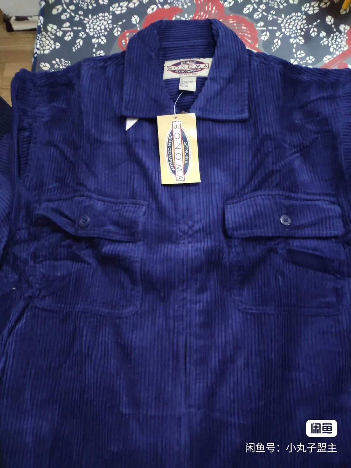 SONOMA navy blue corduroy zip outer jacket — photo 2
