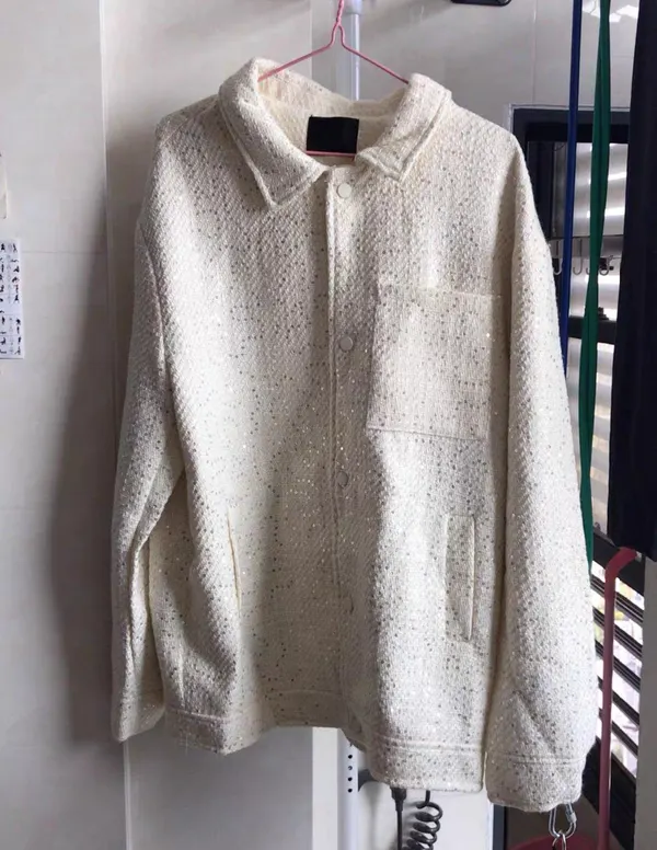 Pearl white tweed coat brand new never used